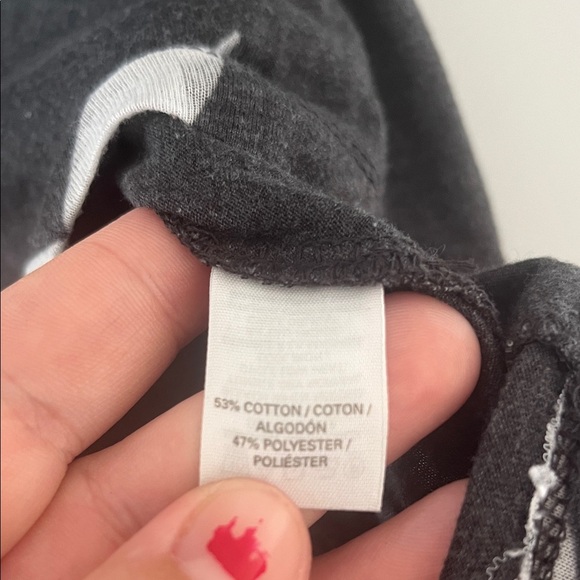 Victoria's Secret Black and Seethrough Star Short Sleeve Tee Size Small - Picture 5 of 6